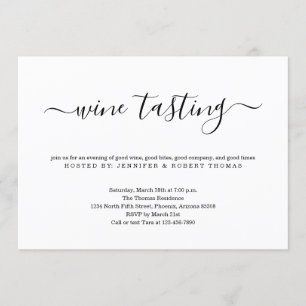 Convite de Prova de Vinho