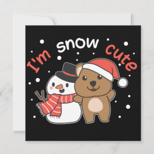 Convite de Punheta de Neve Fofa Quokka Homem de Ne