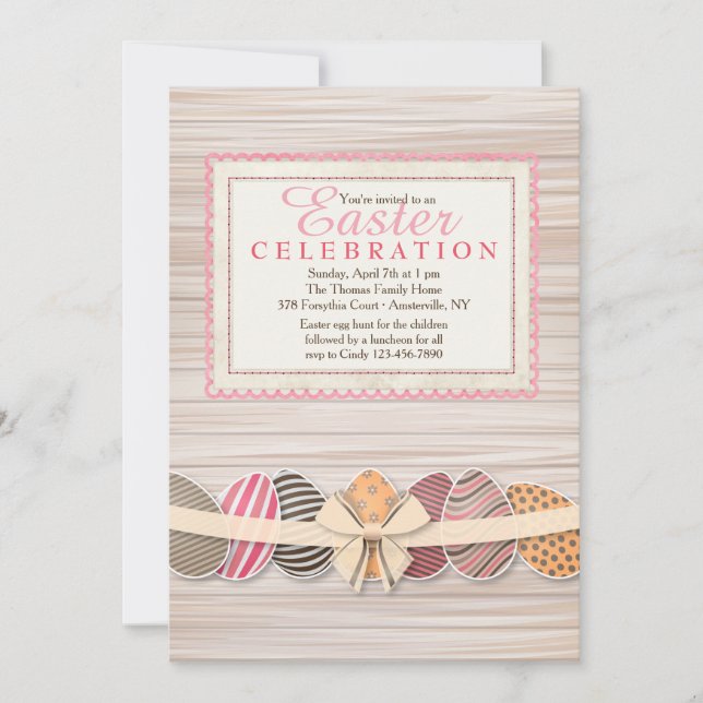 Convite de Quadro de páscoa (Frente)