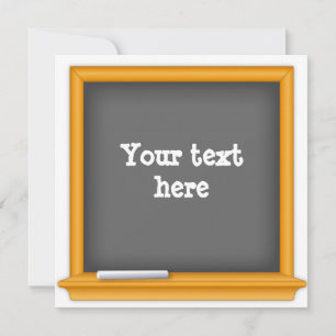 Convite de Quadros de Chalkboard de Festa de Volta