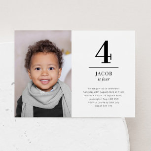 Convite de quatro fotos de paisagem