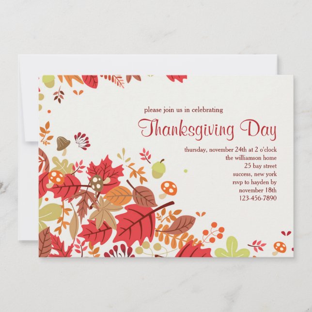 Convite de queda em cascata (Frente)