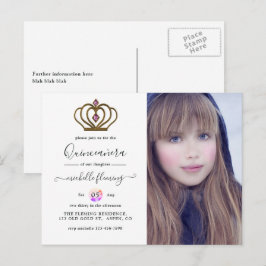 Convite de Quince Anos Old Gold Elegance