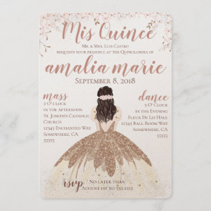 CONVITE DE QUINCEANERA