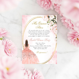 Convite de quinceanera em espanhol