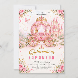 Convite de Quinceañera para 16º Aniversário