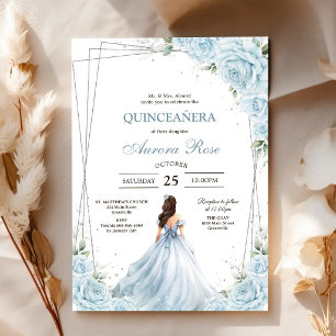 Convite de Quinceanera Rústico Moderno
