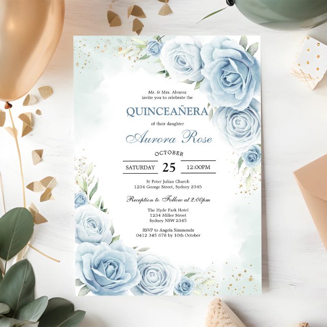 Convite de Quinceanera Rústico Moderno (Criador carregado)