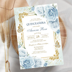Convite de Quinceanera Rústico Moderno