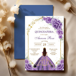 Convite de Quinceanera Rústico Moderno