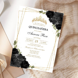 Convite de Quinceanera Rústico Moderno