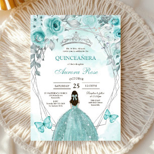 Convite de Quinceanera Rústico Moderno