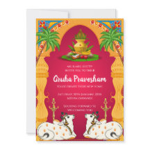 Convite de Recepção da Casa Nova Gruhapravesham