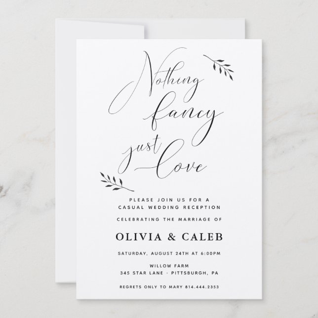 Convite de Recepção de Amor Sem Frescuras (Frente)