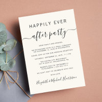 Convite de Recepção de Casamento Chic