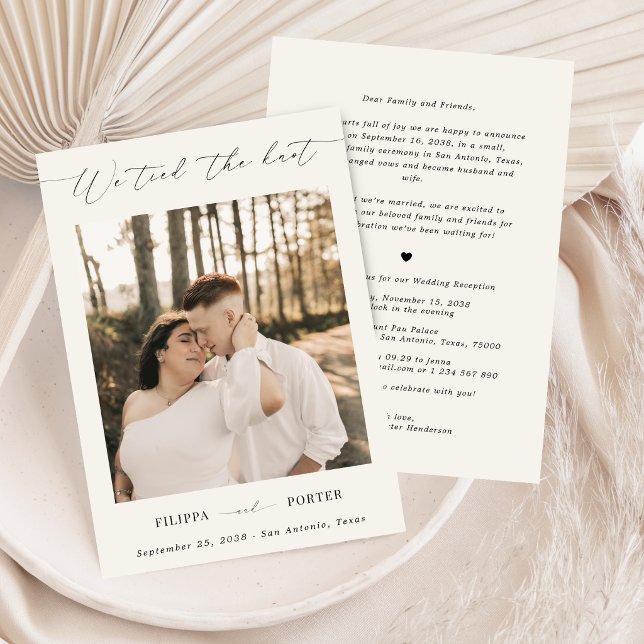 Convite de Recepção de Casamento com Elopement em  (Criador carregado)