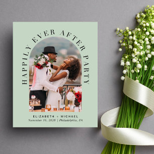 Convite de Recepção de Casamento com Foto Econômic