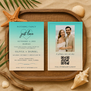 Convite de Recepção de Casamento de Fuga para a Pr