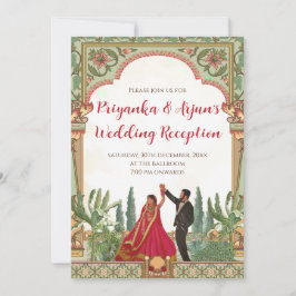 Convite de Recepção de Casamento Digital Convite I