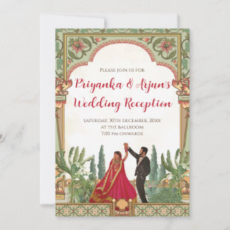 Convite de Recepção de Casamento Digital Convite I