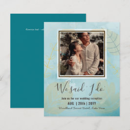 Convite de Recepção de Casamento ECONÔMICO Com FOT