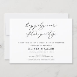 Convite de Recepção de Casamento Felizes para Semp