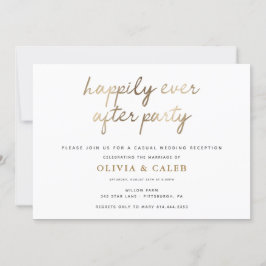 Convite de Recepção de Casamento Felizes para Semp
