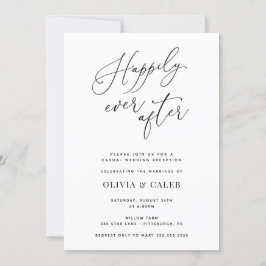 Convite de Recepção de Casamento Felizes para Semp