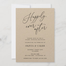 Convite de Recepção de Casamento Felizes para Semp