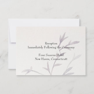 Convite de Recepção de Casamento Inspirado na Ásia