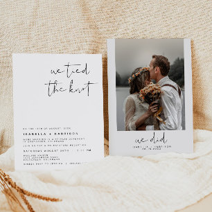 Convite de Recepção de Casamento Minimalista Moder