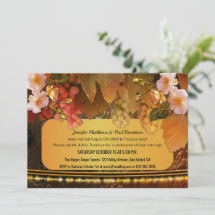 Convite de Recepção de Casamento Pós-Casamento com