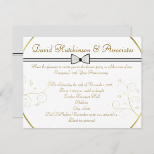 CONVITE DE RECEPÇÃO DE JANTO CORPORATIVO EM TEMPO 