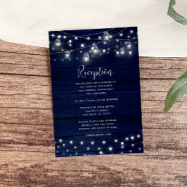 Convite de Recepção de Luzes em Jarras de Mason de