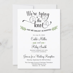 Convite de Recepção de Noivado Casamento