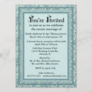 Convite de Recepção de Pós-Casamento