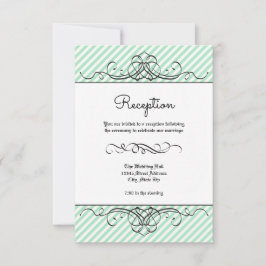 Convite de Recepção - Formal Vintage Flourish