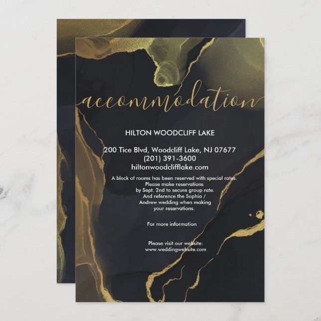 convite de receptáculo de receptáculo de borda neg (Frente/Verso)