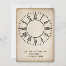 Convite de Renovação de Votos com Relógio Atempora