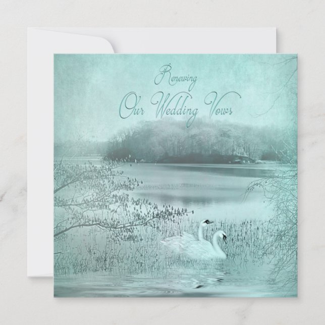 CONVITE DE RENOVAÇÃO DE VOWS - SUÃ/LAGO CENÍFICO (Frente)