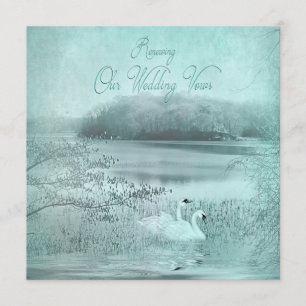 CONVITE DE RENOVAÇÃO DE VOWS - SUÃ/LAGO CENÍFICO