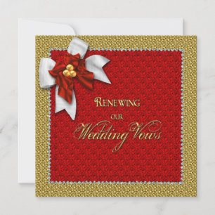Convite de renovação dos votos do casamento do