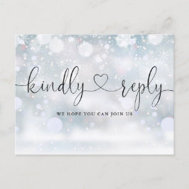 Convite de Resposta com Canção de Coração de Floco