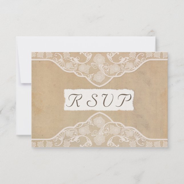 Convite de Resposta de Casamento com Visual de Lon (Frente)
