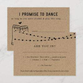 Convite de Resposta de Convite Divertido com Pedid