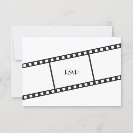 Convite de Resposta de RSVP de Faixa de Filme de C