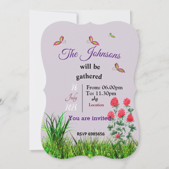 Convite de Reunião (Frente)