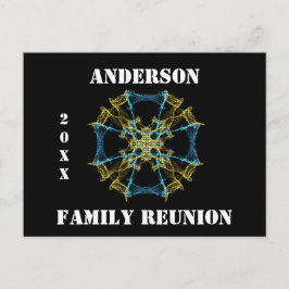 Convite de Reunião Familiar Abstrato Celestial