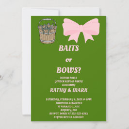 Convite de Revelação de Gênero Baits ou Bows