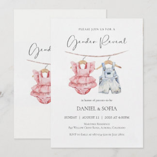 Convite de Revelação de Gênero Boho Bebê Neutro